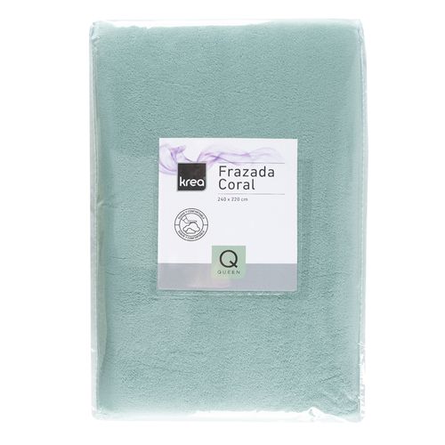 Frazada Coral Qp Verde Krea