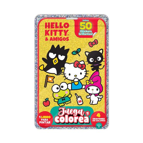 Libro Hello Kitty & Friends-juega Y Colorea Vertice