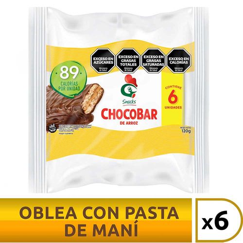 Snacks Chocobar X 6 Un Gallo