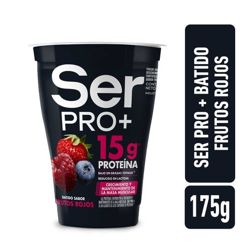 Yogur Bebible Con Proteínas Frutos Rojos 175 Gr Ser Pro+