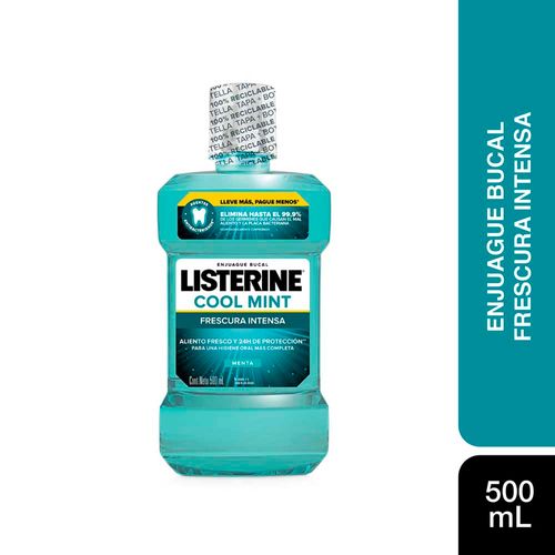 Enjuague Bucal Cool Mint Frescura Intensa 500 Ml Listerine