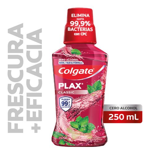 Enjuague Bucal Plax Clasico Con Fluor 250 Ml Colgate