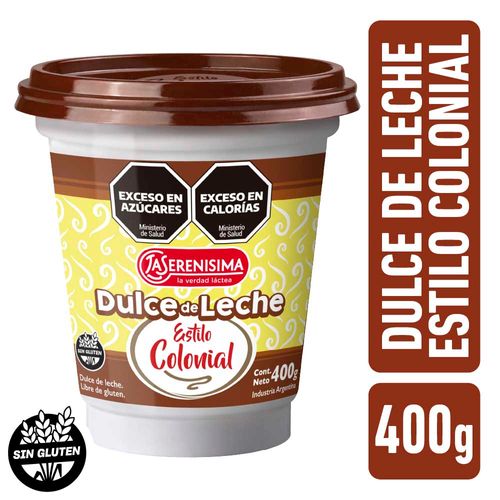 Dulce De Leche La Serenisima Colonial 400 G