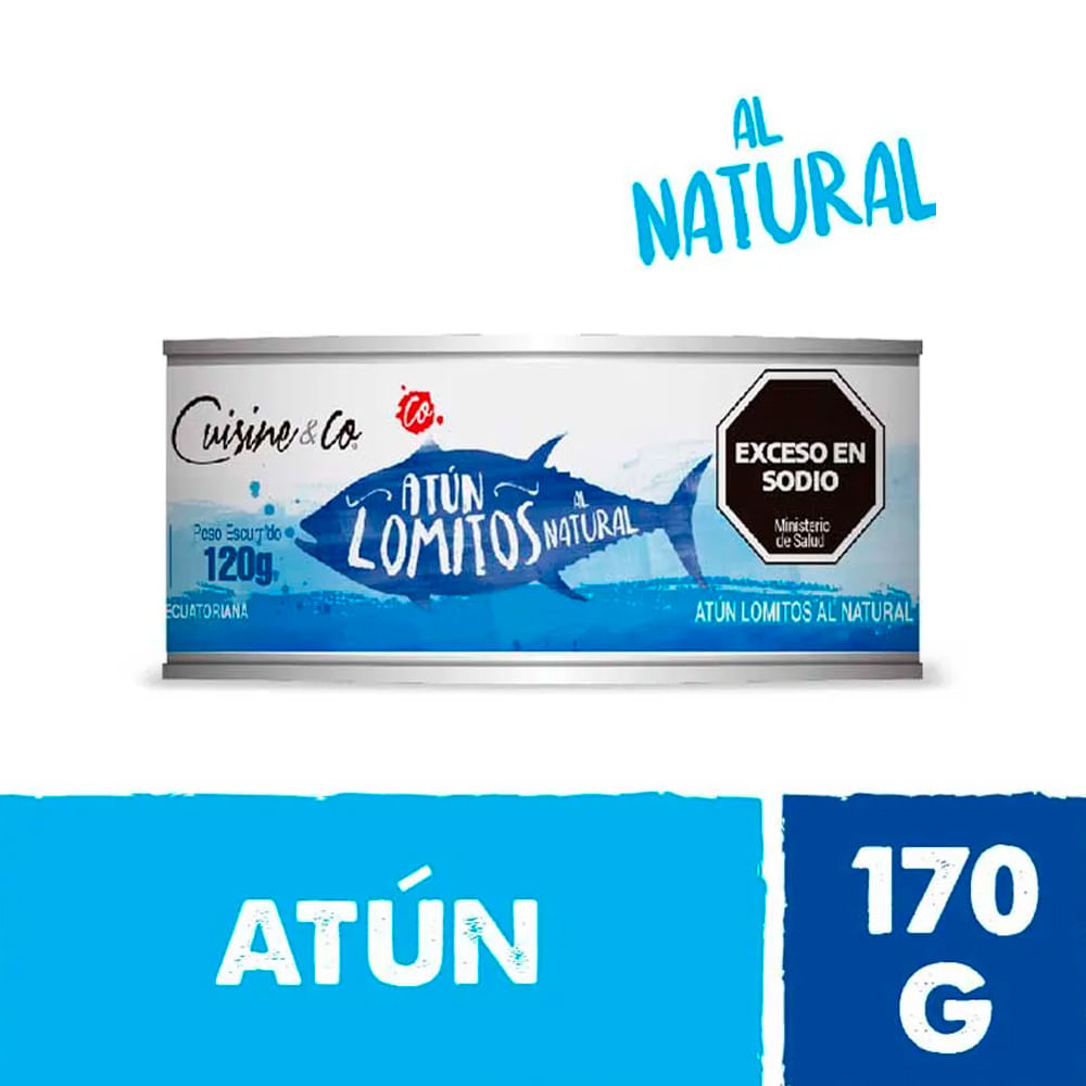 Lomo de Atun al Natural 120 Grs Cuisine & Amp; Co
