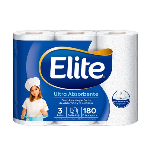Rollo De Cocina Ultra Absorbente 3 Un Elite