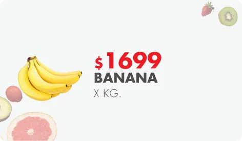 $1699 en Banana x Kg