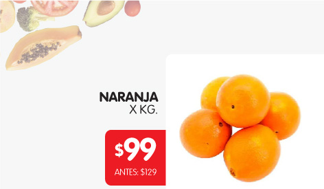 Naranja x Kg  $99| Disco