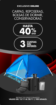 Hasta 40% y 3CSI en Carpas y más