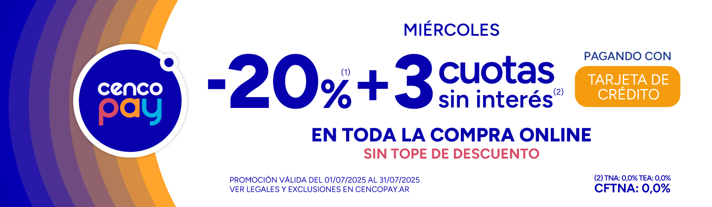 20%+ 3 CSI en Toda la Compra