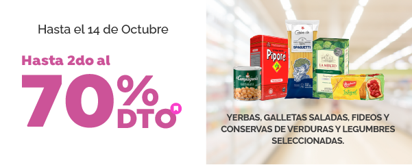 Hasta 2do al 70% en Seleccionados de Almacén