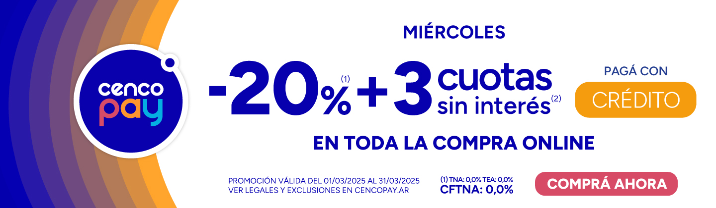 20%+ 3 CSI en Toda la Compra