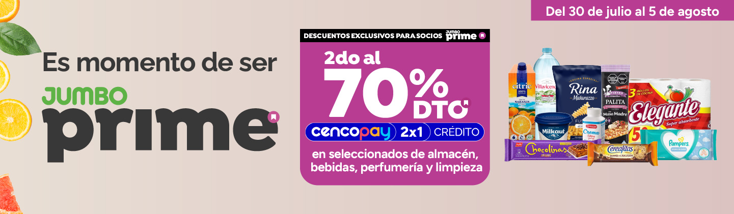 2do al 70% en Bebidas y Comestibles
