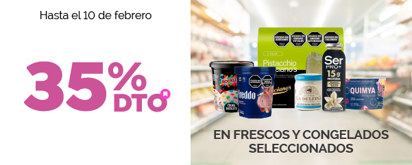35% en Frescos y Congelados