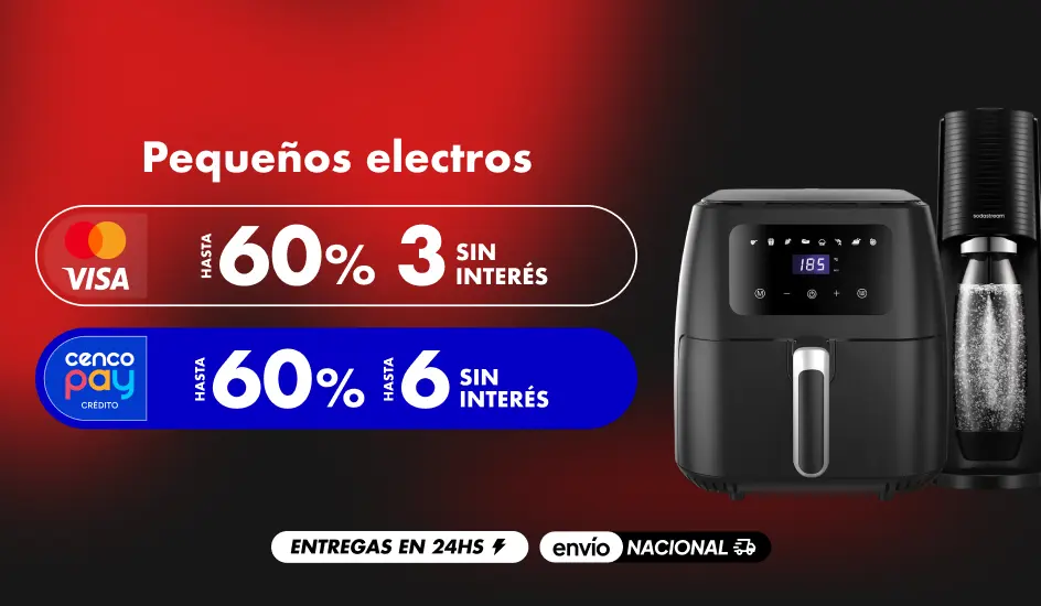 HASTA 60% EN PEQUEÑOS ELCTRODOMESTICOS