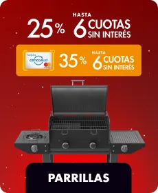 25% y Hasta 6CSI en Parrillas | Hot Sale Disco