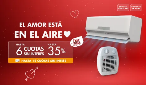 Hasta 35% y 6CSI en Aires Acondicionados y Calefacción | Hot Sale Disco