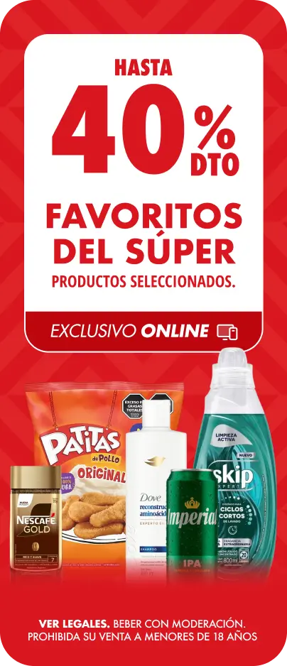 Hasta 40% 
