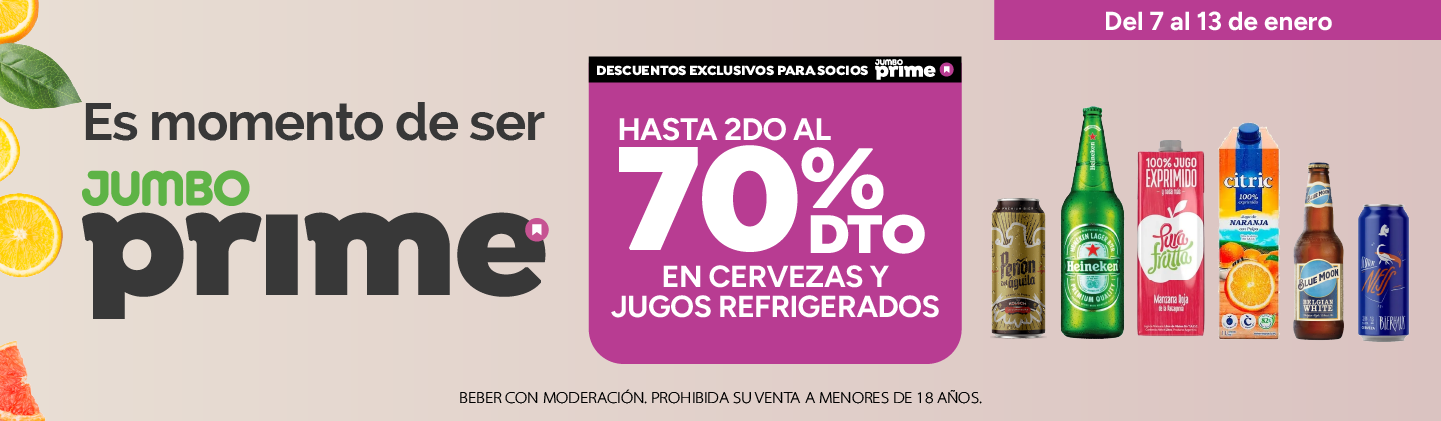 Jumbo Prime |Hasta 2do al 70%