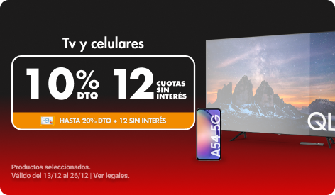 10% Y 12CSI en Tv y Celulares