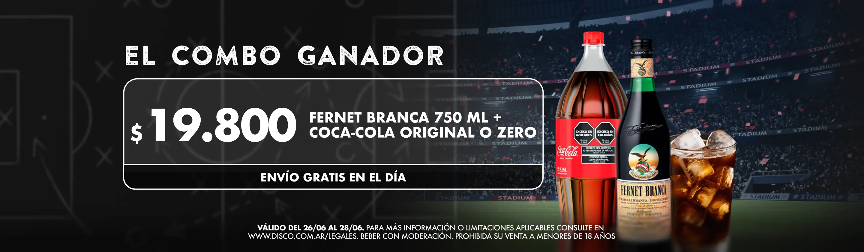 ¡Combo Ganador! Fernet + Coca
