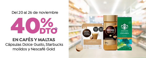 40% en Cafés