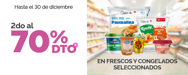 2do al 70% en Frescos y Congelados