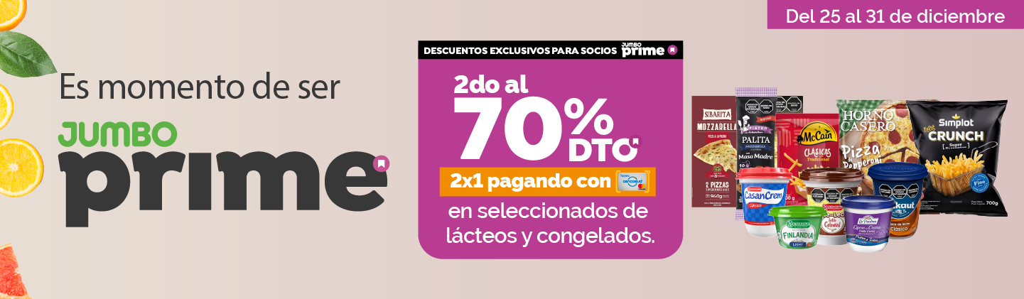 2do al 70% en Lácteos y Congelados