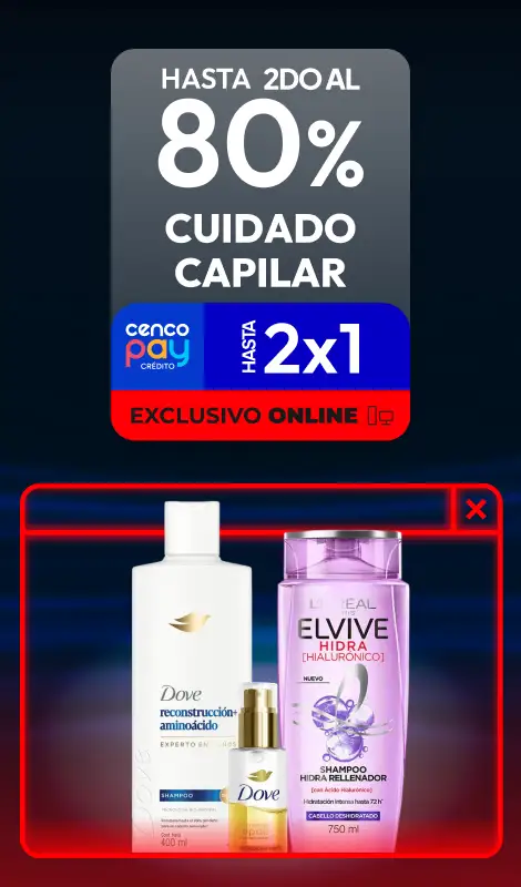 Hasta 2do al 80% en Cuidado Capilar