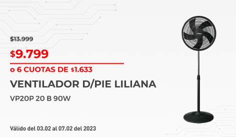 Disco | Ventilador De Pie Liliana 20'