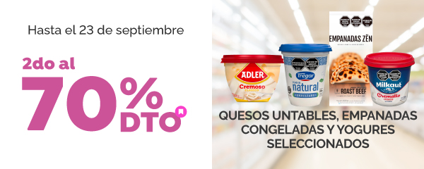 2do al 70% en Frescos y Congelados