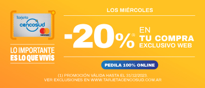20% Exclusivo Online
