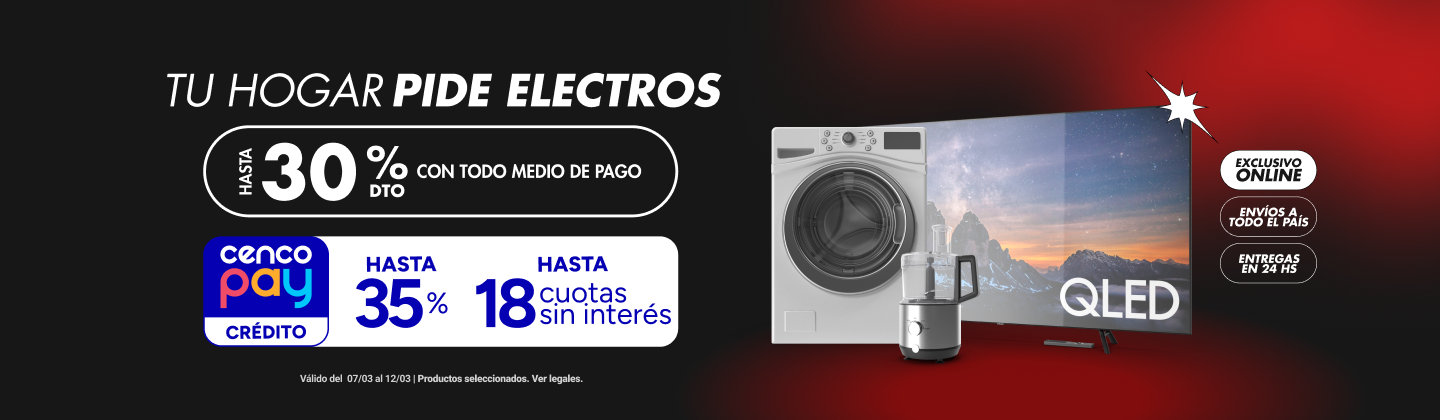 Hasta 30% en Electro