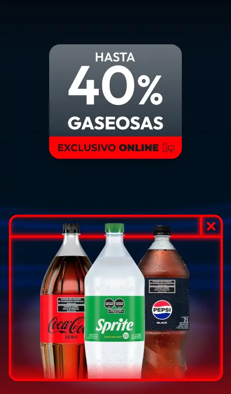 Hasta 40% en Gaseosas