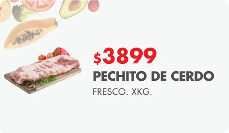 $3899 en Pechito de cerdo fresco x Kg