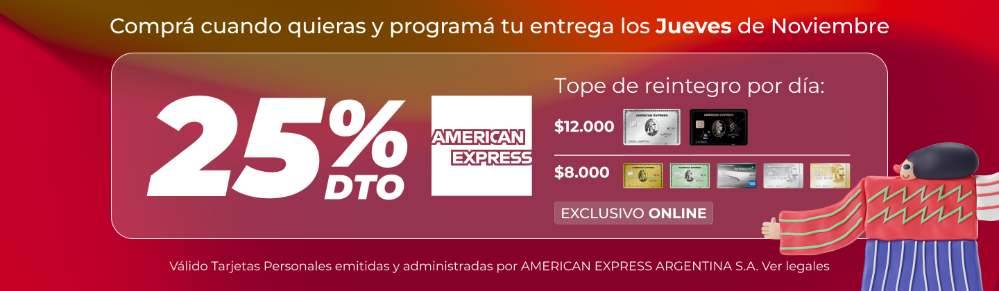 25% American Express