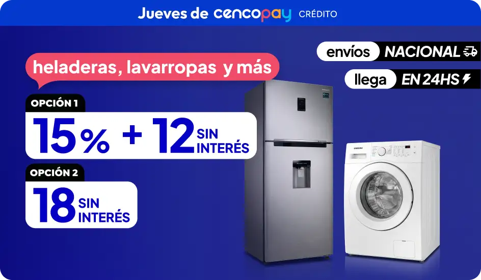 15% en un pago o 18CSI en Heladeras y más