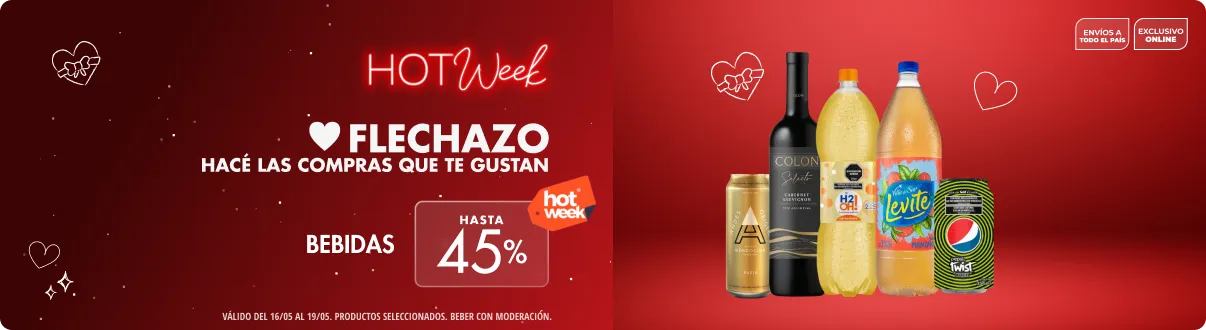 Hasta 45% en Bebidas | Hot Week Disco