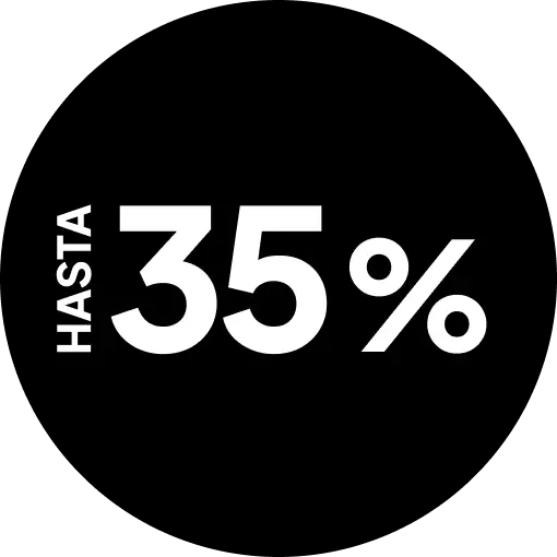 Hasta 35%