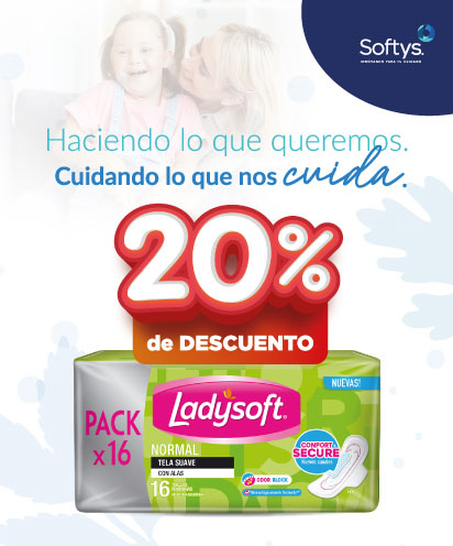 20% en Toallas Femeninas LadySoft - Softys