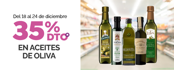 35% en Aceites de Oliva