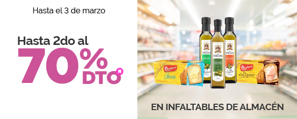 Hasta 2do al 70% en Almacén